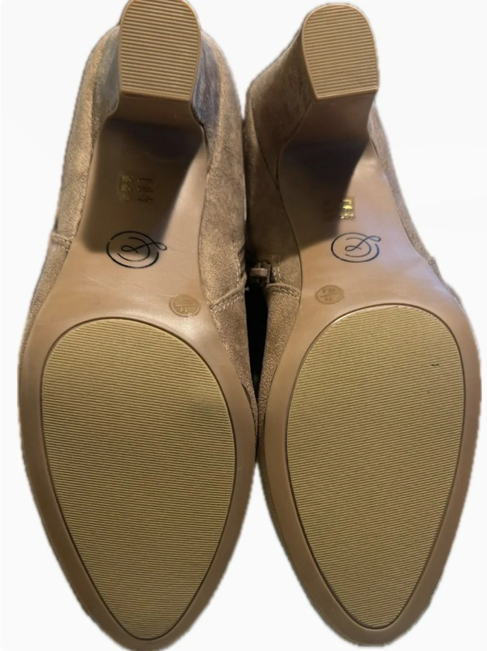 Chinese Laundry over the knee Taupe Suede Block Heel Boots NWT